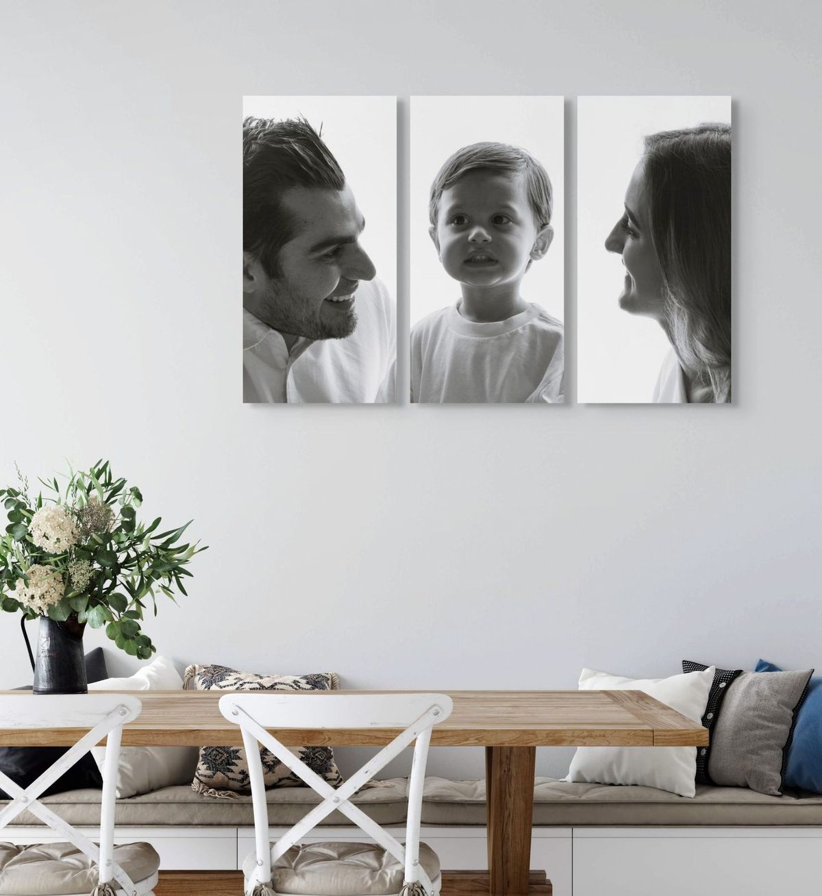 Triptych portrait